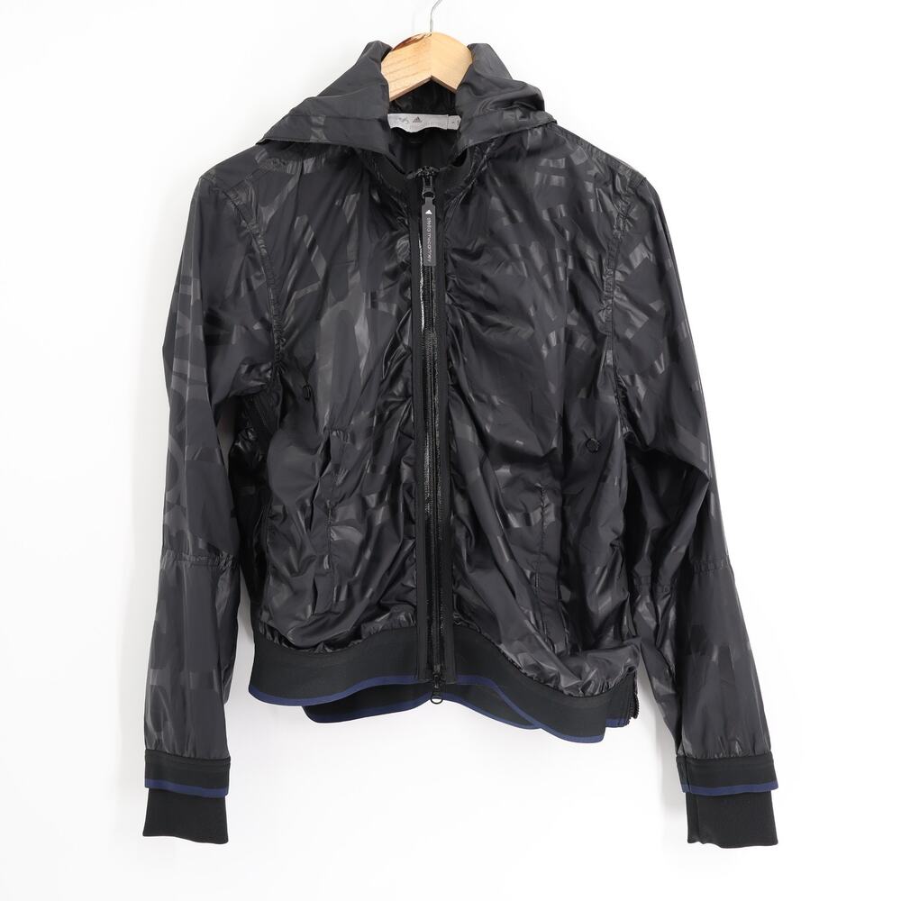 Adidas By Stella McCartney Women's Sz S Hooded Tracksuit Jacket Black